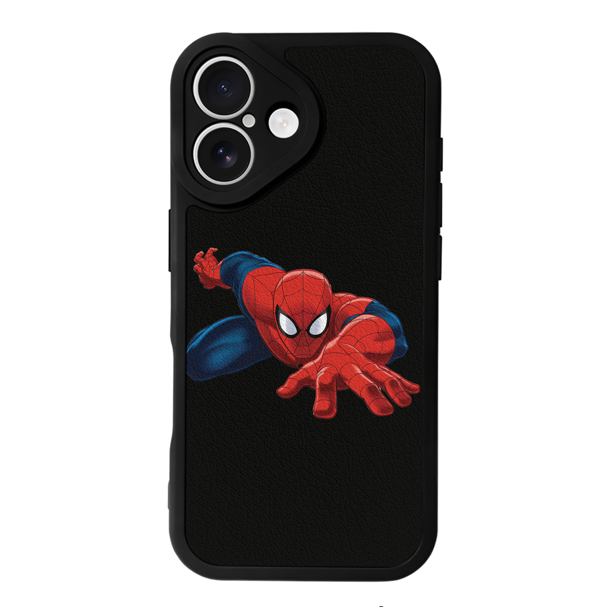 Spider Man スパイダーマン 【iPhone 16シリーズ対応】シリコンスマホケース（レザー調） 材質：シリコン